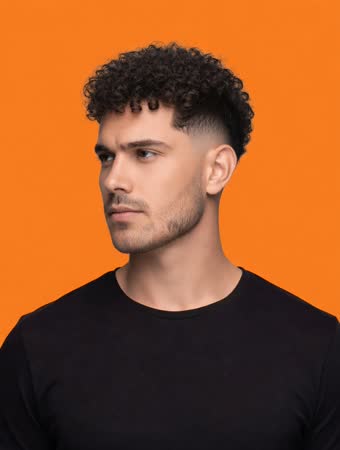 Curly top with fade